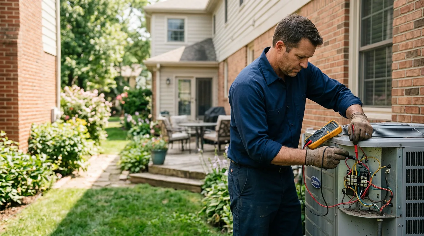 HVAC technician working near Hartford, KS